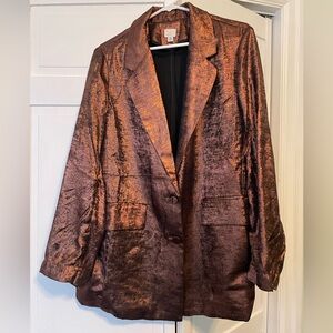 a new day Shimmering Copper Blazer